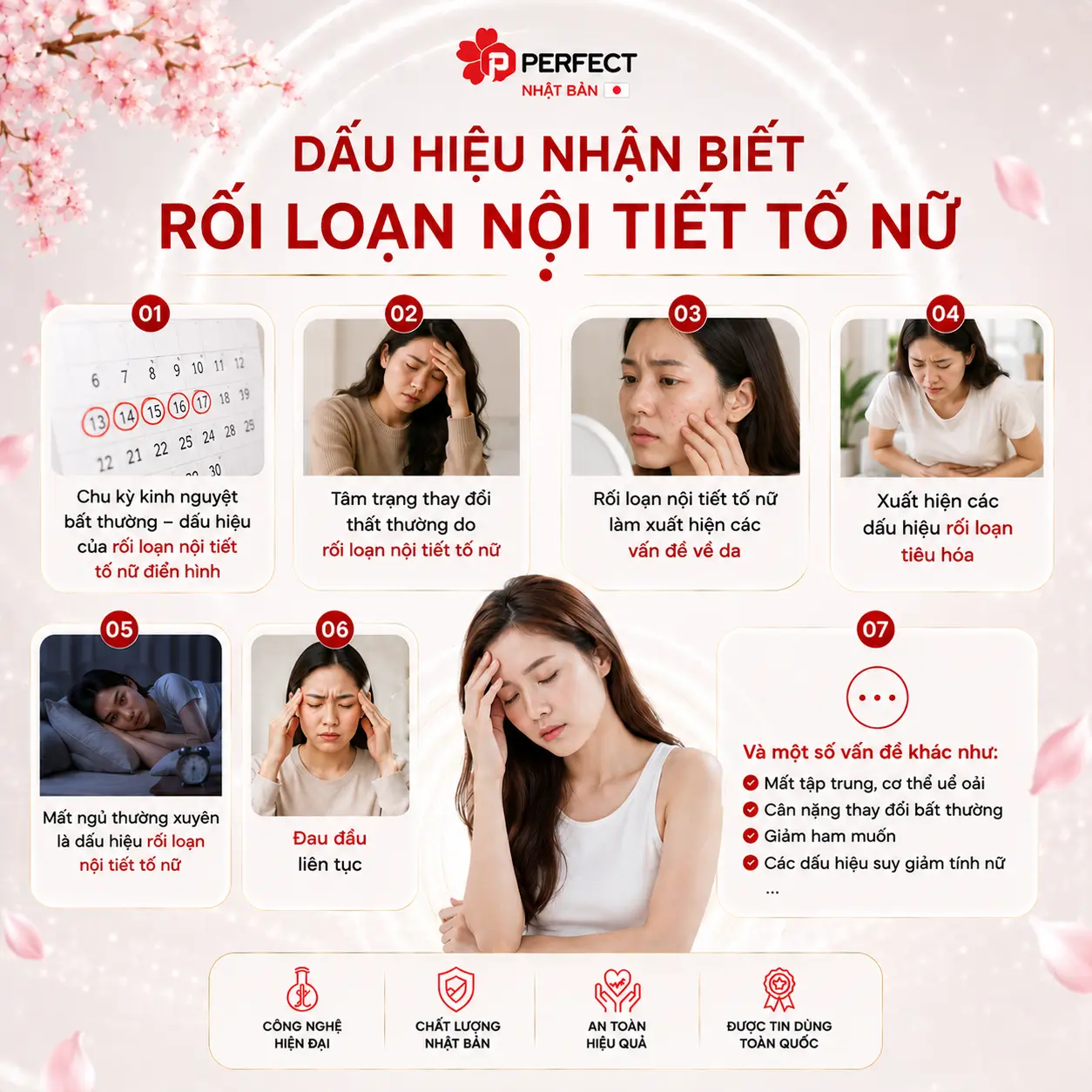 [V1] Viên Uống Nội Tiết Tố Nữ Khỏe Trong Đẹp Ngoài Perfect Lady Nhật Bản * Hỗ Trợ Giảm Triệu Chứng Tiền Mãn Kinh, Mãn Kinh, Mờ Thâm Sạm Nám